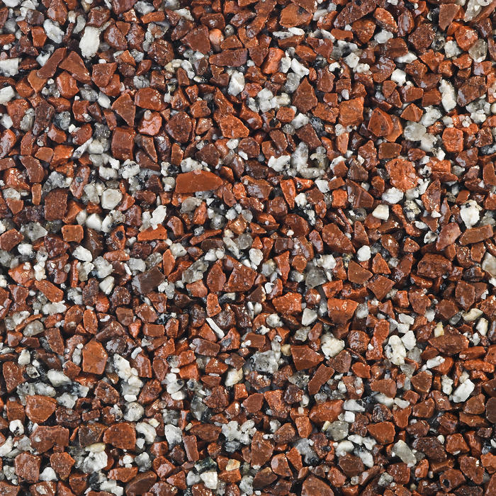 Red and Silver Resin Bound Gravel Blend - DALTEX Athena 
