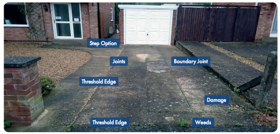 Resin driveway site survey