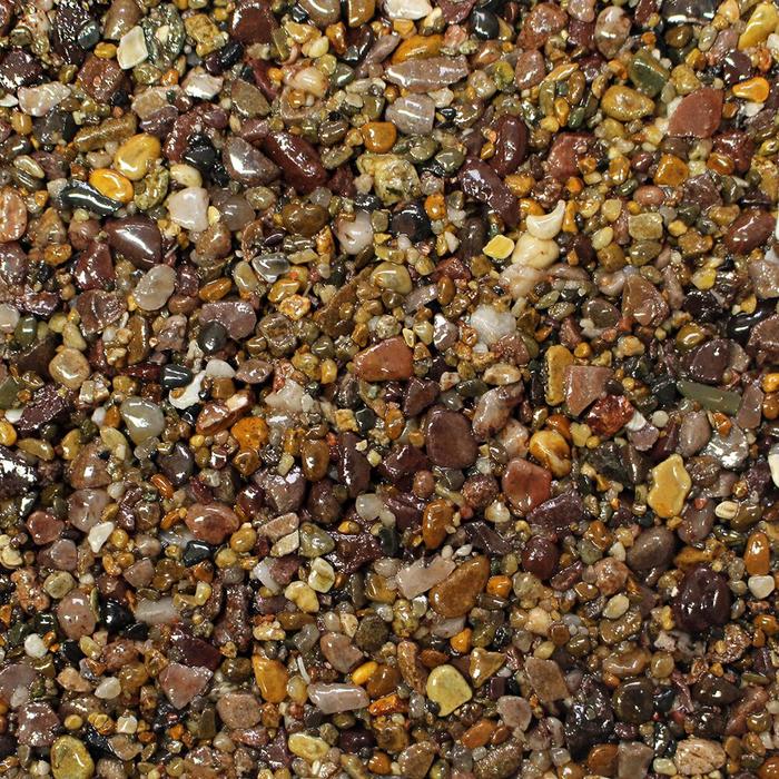 Pink, Lilac, Brown and Green Resin Bound Gravel Blend - DALTEX sunset