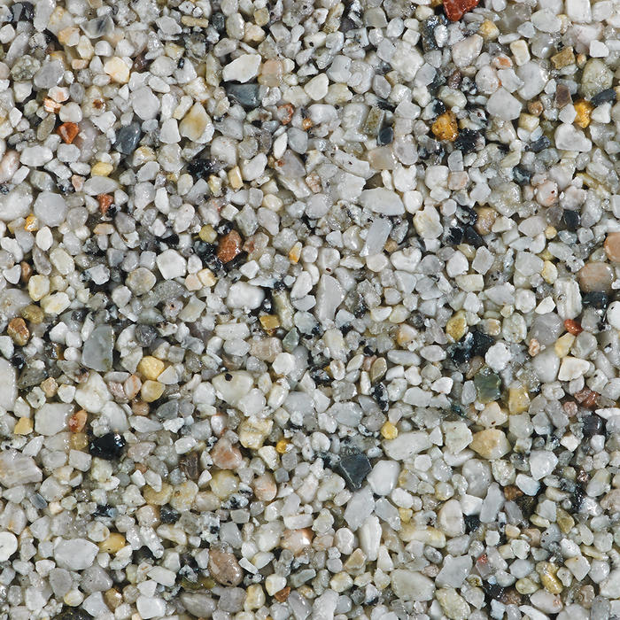 White and Silver Resin Bound Gravel Blend - DALTEX Fossil 