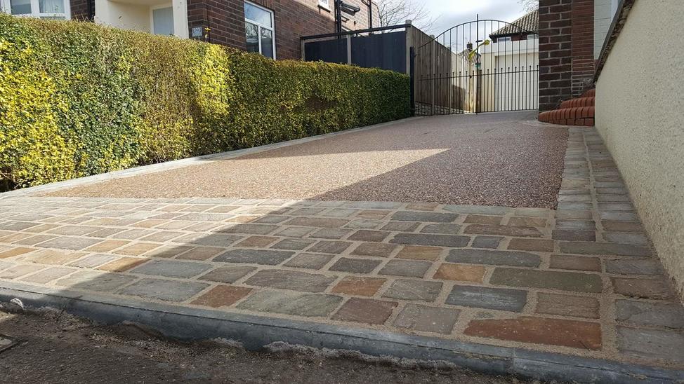 Resin Bound Drive with Brick