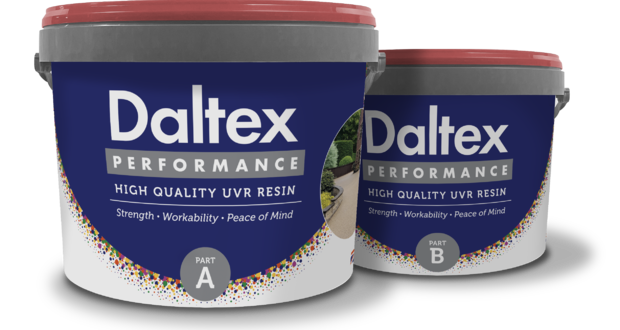 DALTEX Performance UVR 7kg & 7.5kg Blue Tubs showcasing both part a and part b 