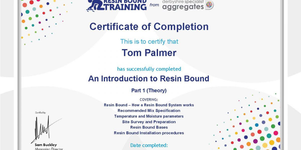 Resin Bound Training Certification