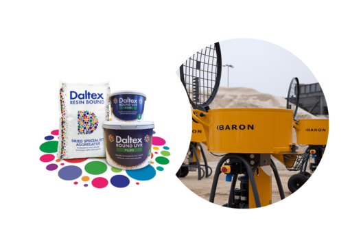 blog listing image of daltex products and baron resin bound mixer