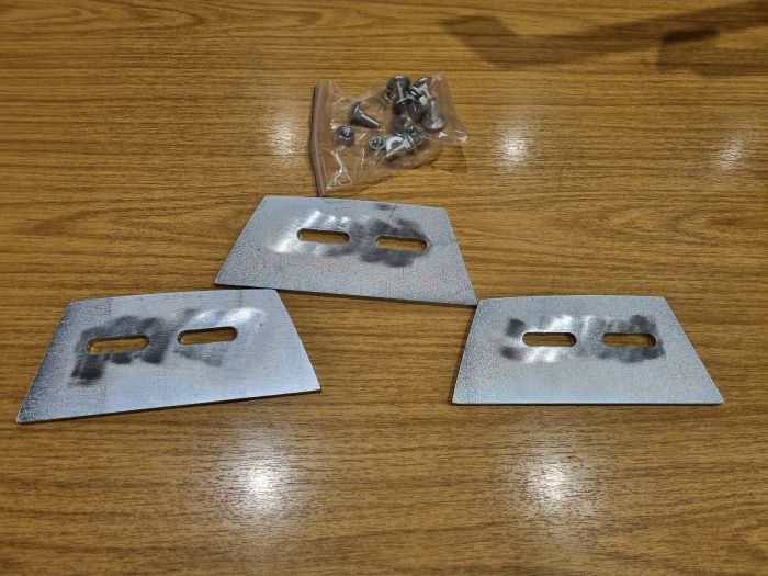 Baron 3 Piece Metal Mixer Blades Resin Bonded Aggregates