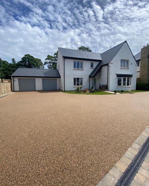 A photo of a House at Langho Development with resin bound driveway