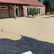 resin bound path and patio being laid using Daltex Riviera 